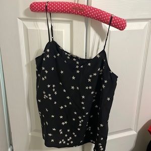 Equipment Layla Stars Spaghetti-Strap Silk Camisole- Size Medium